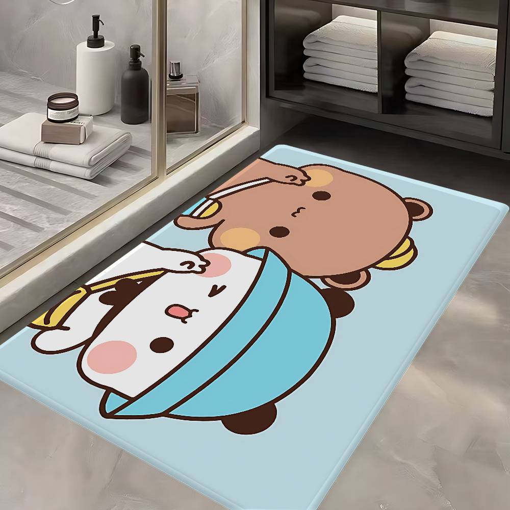 Bubu And Dudu Cute Cartoon Floor Mat Kids Room Bedroom Decoration Balcony Anti-Slip Doormat Living Room Welcome Rug
