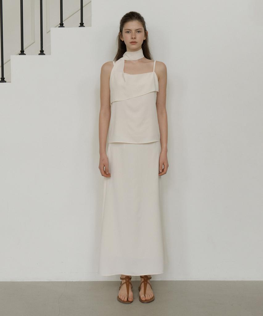 Riorg Gir Dart Long Skirt Cream