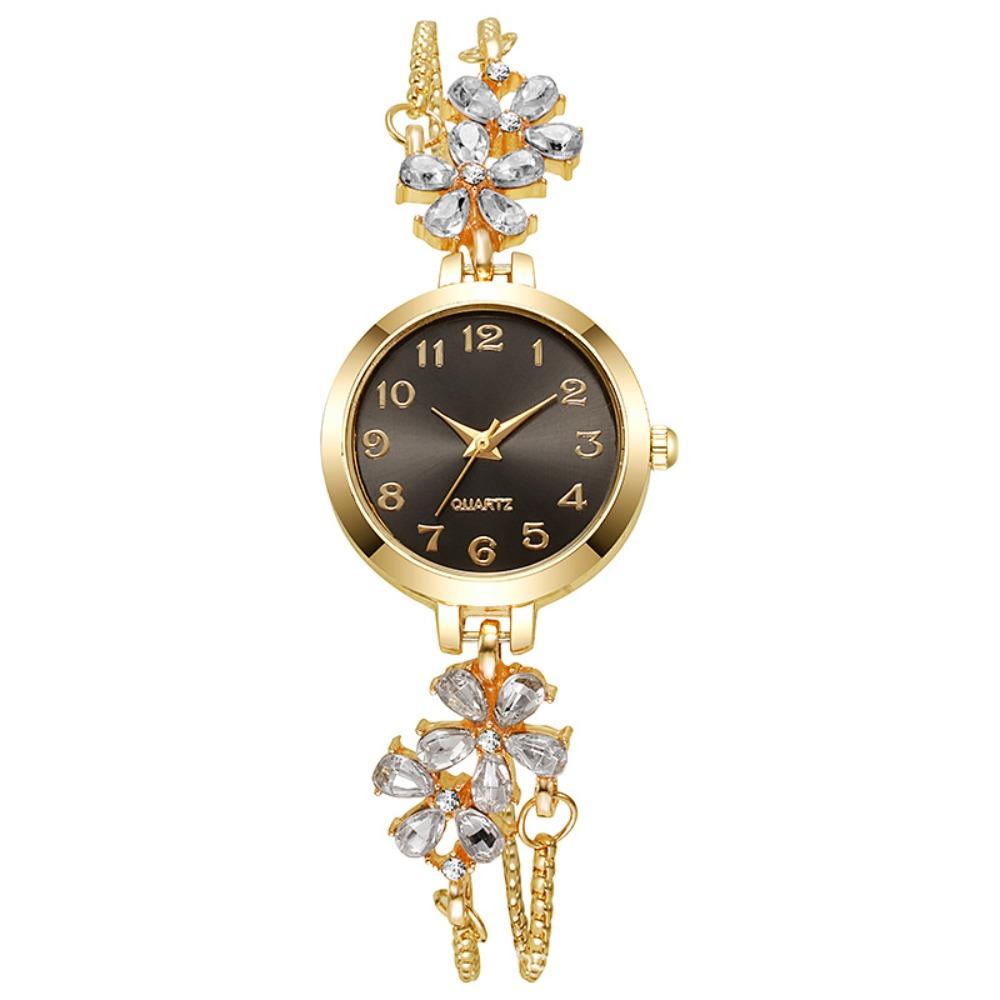 Adjustable Bracelet Watch Quartz Movement Flower Bracelet Watch Women s Quartz Watch Gift Giving