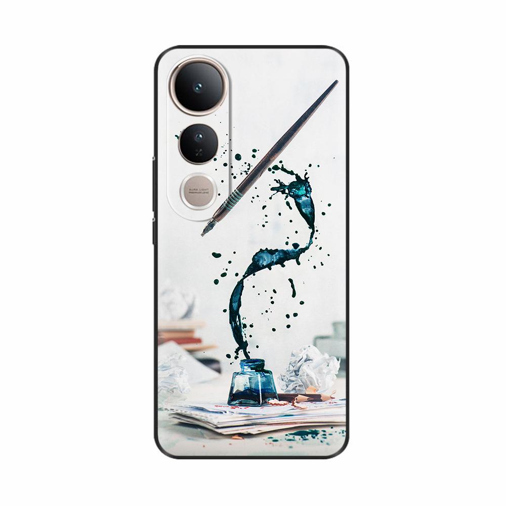 For Vivo V50 Lite 5G 4G Case Fashion Flower Soft High Quality Housing For Vivo V50Lite 4G Back Cover Colorful Phone Casing Funda