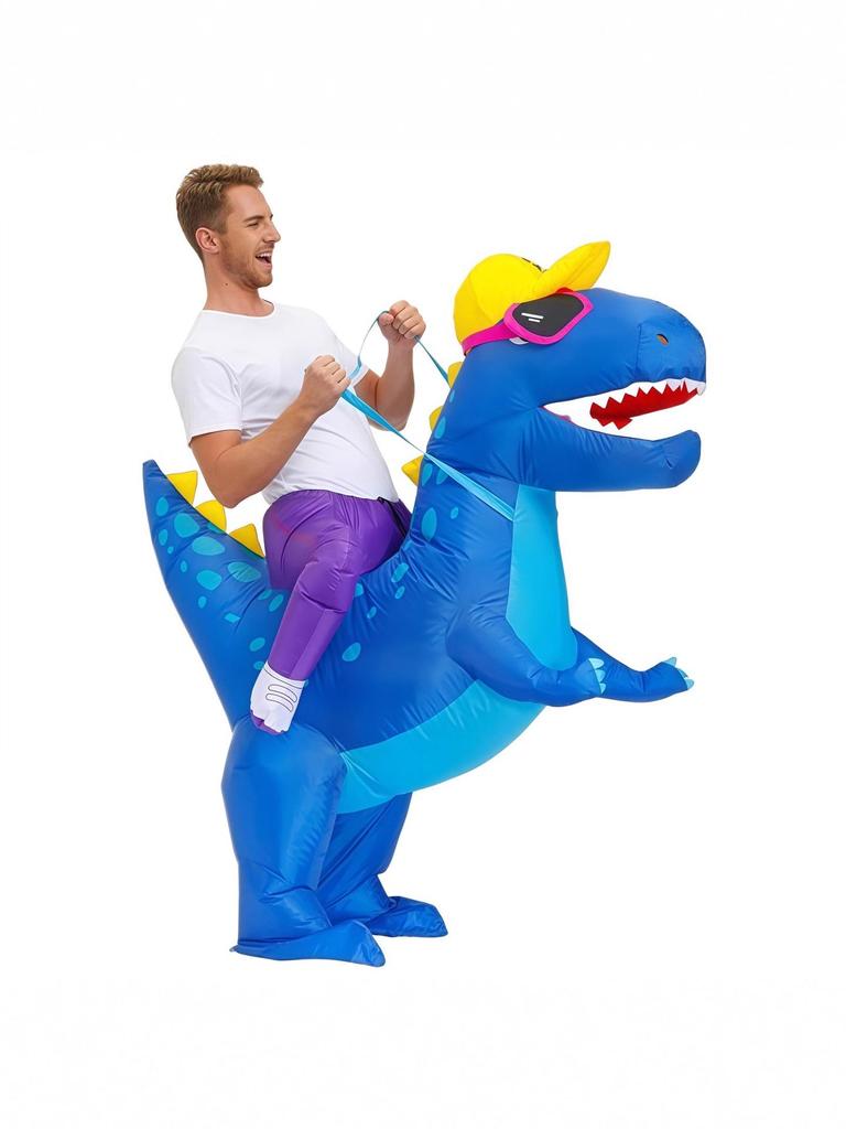 Dinosaur Inflatable Cartoon Sunglasses Costume for Adult Halloween Cosplay
