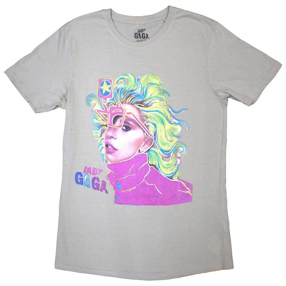 Lady Gaga Unisex T-Shirt: Colour Sketch (Large) 3XL