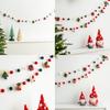 Christmas Scene Wall Art With Wool Felt Ornaments For Seasonal Home Decor