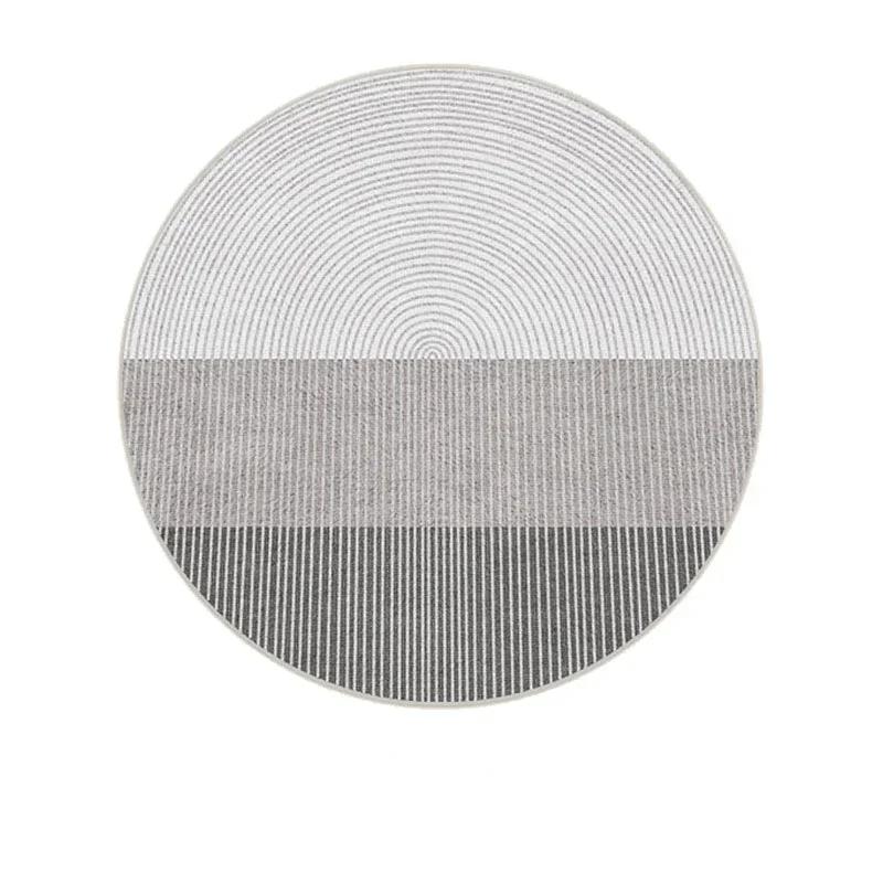 Round Living Room Carpet Large Striped Carpets for Bedroom Rug Bedside Floor Mat Modern Creative Minimalism Home Decoration Rugs