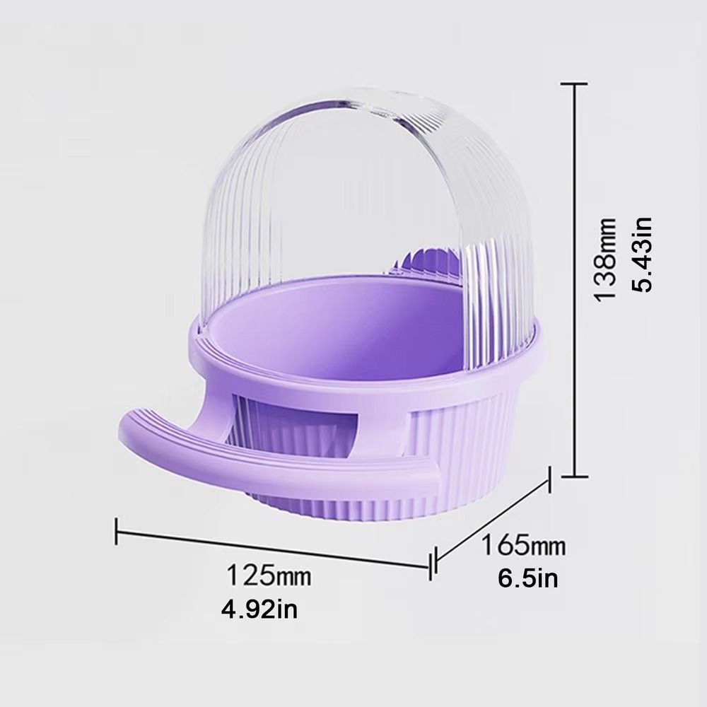 with Lid Parakeet Anti-Splash Food Box Hanging Parrot Food Trough Bird Feeder Dispenser  Bird