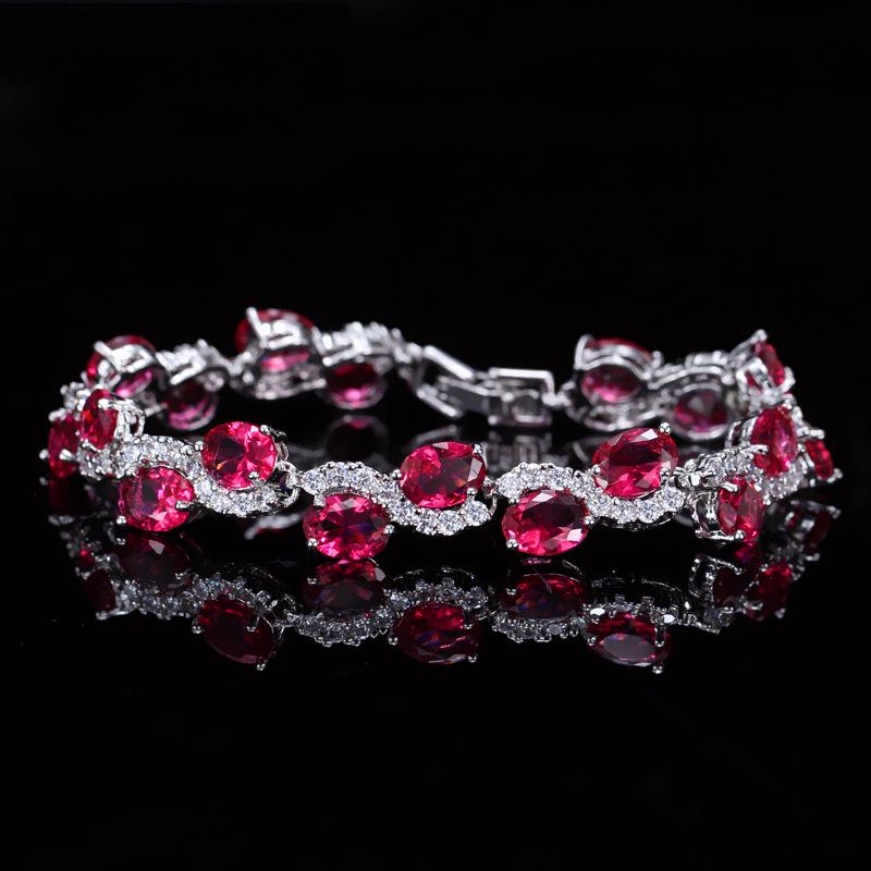18k Zircon Bracelet - European & American Fashion, Simple Korean Style Jewelry for Women