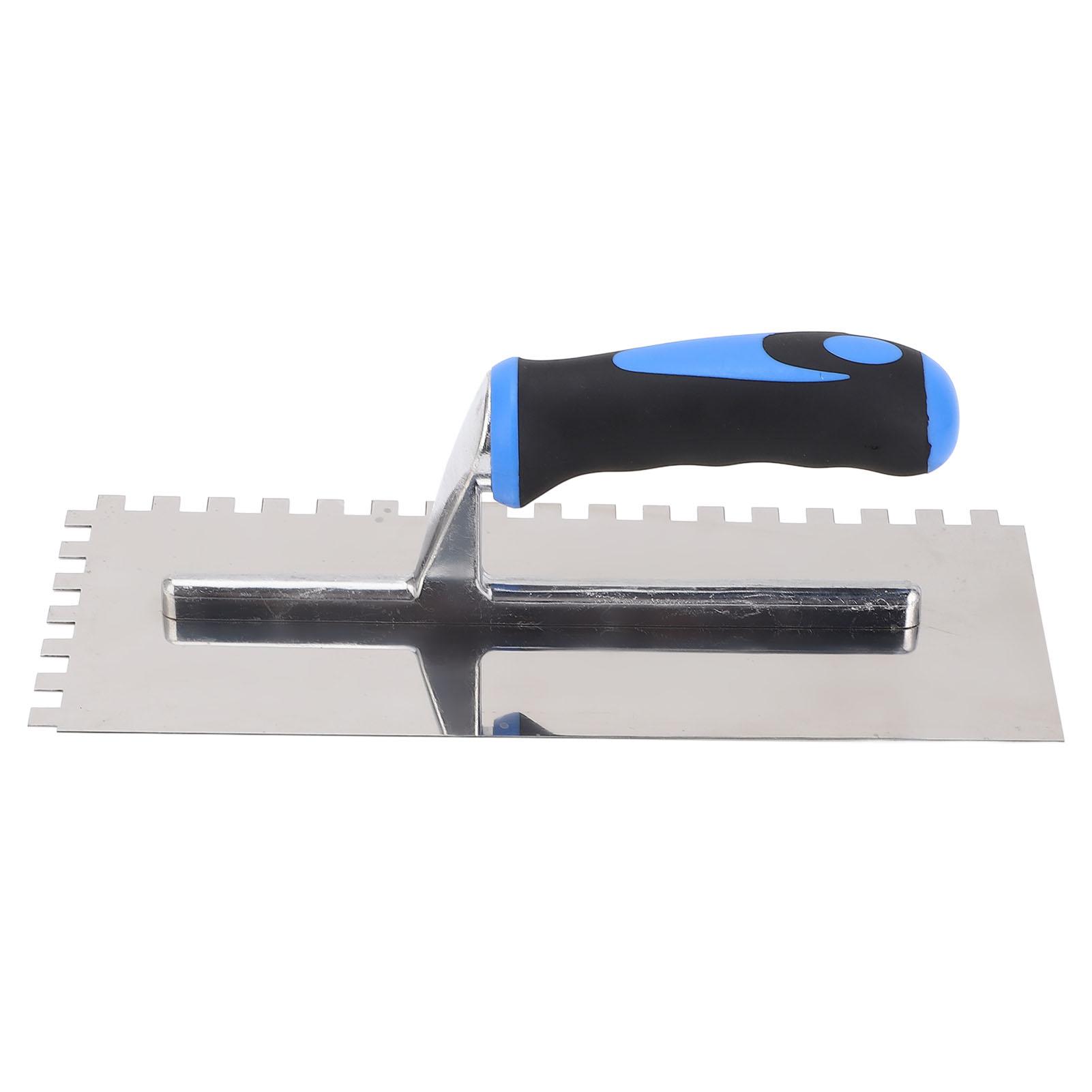 

Кельма с квадратными зубцами, эргономичная резиновая ручка, нержавеющая сталь, 8 мм, зубчатый шпатель для плитки и пола