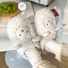 Cotton Slippers Cute Autumn and Winter Home Non-slip Home Plush Warm Couple Cartoon Slippers Winter