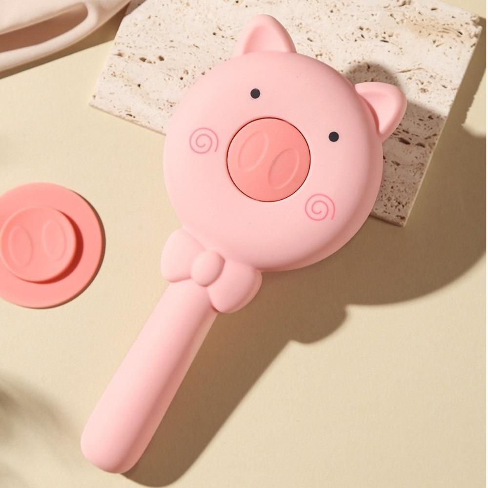 Cartoon Pig Massage Hair Brush Retractable Scalp Massage Comb  Salon Care Tools