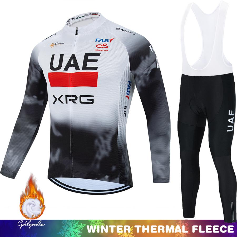 

Mtb Clothing Men Cycling Jersey Winter Thermal UAE Mountain Bikes Termal Fleece Bicycle Clothes Men s Suit Bib Sportswear Set Asian size - 4XL