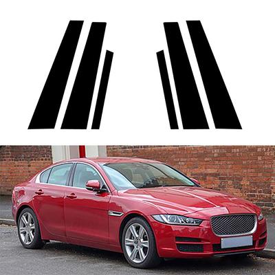 Auto Pijler Berichten voor Jaguar XF X260 XE X760 2015 2016-2023 Glanzend Zwart Portierruit Trim Cover Stickers auto Styling Accessoires