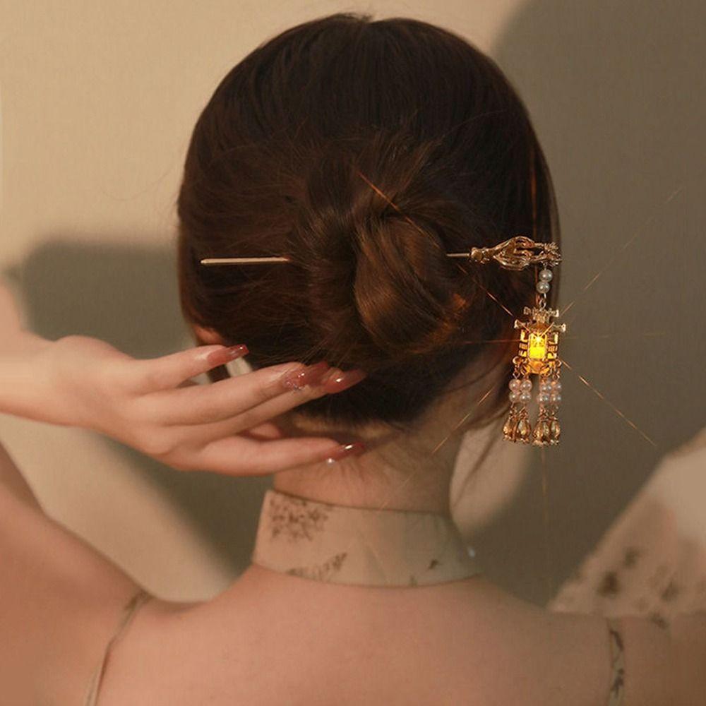 Hairpin Pearl Ancient Style Hairpin Chinese Style Headwear Girl Hair Accessories Hanfu Hair Sticks