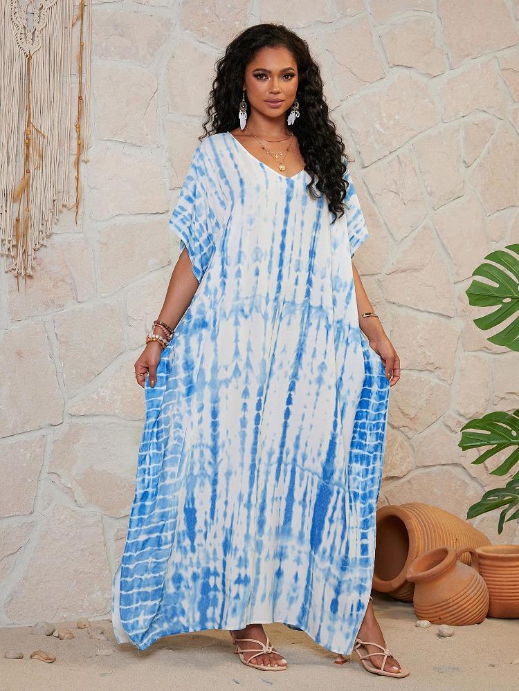 Quick Dry Large Size Beach Cover Up Loose European American Style Robe