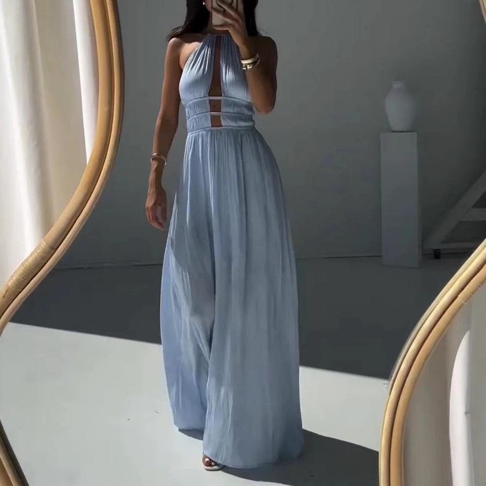 Elegante Vestito da Donna con Scollo Bardot e Cut-out