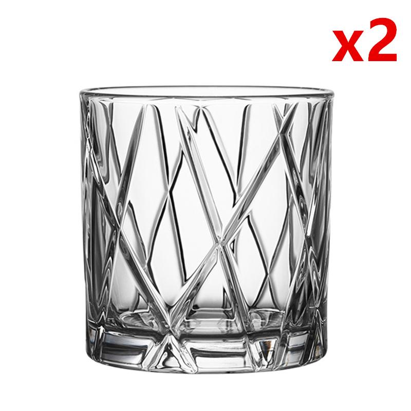 340ml Transparent CITY Whisky Glasses Vintage Denmark Design Mulled Wine Tumbler Shadow Art Crystal Whiskey Cup Beer Mug For Bar