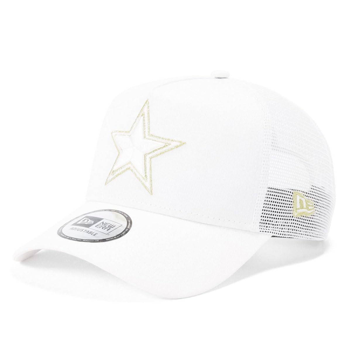 

Mesh Cap Cowboys ONSPOTZ Custom Made Gold FREE 9Forty Trucker Nfl Dallas Cowboys [New Era] White/Metallic A-Frame