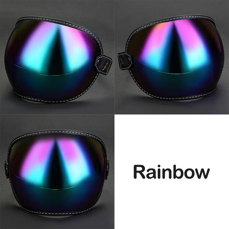 Universal Motorcycle Vintage Helmet Bubble Shield Visor Sunglasses Goggles Accessories Fit All Vintage Retro Open Face Half