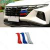 Front Grille Grill Ring Strip Trim 3* For Hyundai Tucson - Red+Blue+Gray