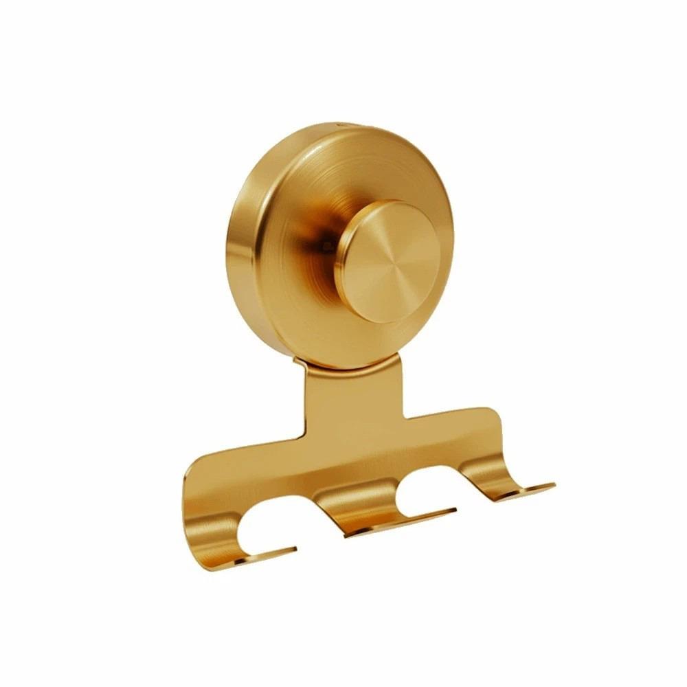 304 Stainless Steel Suction Cup Shaver Holder Shower Razor Hooks  For Bathrobes