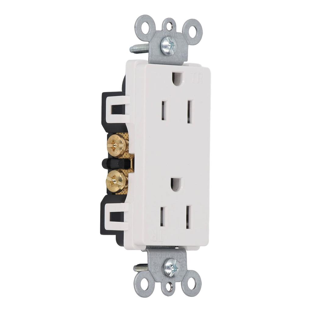 Power Outlet Box Spring Style Weather Proof Socket with Cover Outdoor Duplex Receptacle for RV