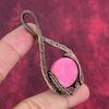Thulite pendant copper wire wrapped gemstone pendant original thulite jewelry handmade pendant copper jewelry gifts for him designer pendant