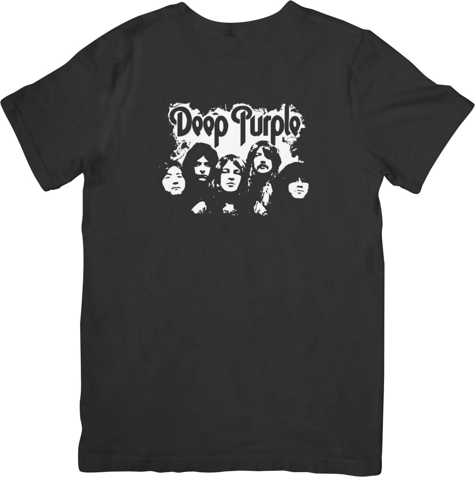 

Deep Purple Music Unisex Fit for Men Women Quality Cotton T-Shirt Black M
