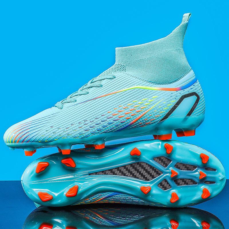 Professional Long Nail Broken Nail Football Shoes High-top Student Competition Training Sports Shoes One Piece 2025