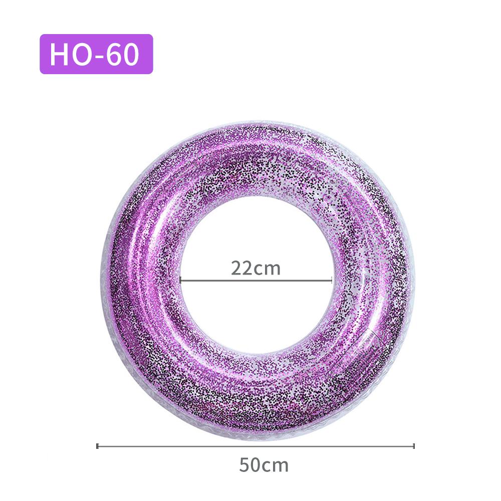 Transparent Glitter Pool Foats Swimming Ring Adult Children Inflatable Pool Tube Giant Float Boys Girl Water Fun Toy Swim Laps