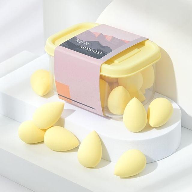 Jericoure - Набор из 15 штук: Мини-блендер для макияжа Beauty Sponge Yellow