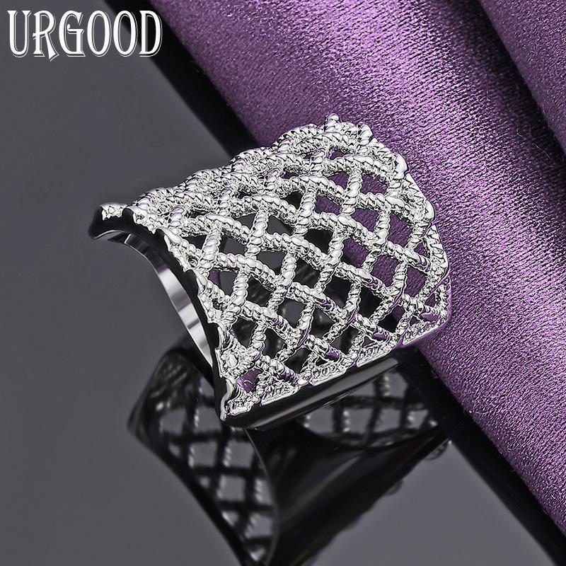 925 Sterling Silver Beautiful Woven Ring Gift Fashion Jewelry