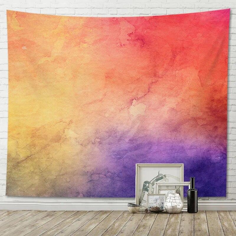 Tapestry Gradient Watercolor Background Home Living Room Decoration Hanging Cloth