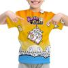 Summer Kids T-shirt Anime Cat Letter 3D Print Kids Short Sleeves T-Shirt Loose Casual Outdoor Street Boy and Girl Tees Tops