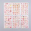 6 Sheets Cute Cartoon 3D PVC Stickers DIY Waterproof Decorative Stickers for Students Reward Diary Planner