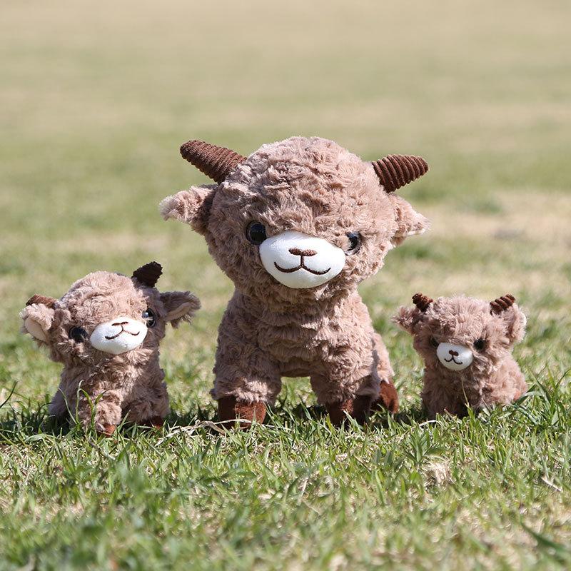 Soft Plush Sheep Keychain Lovely Appearance 3D Mini Animal Key Ring Holder Cute Bag Charm Car Pendant for Stocking Stuffers