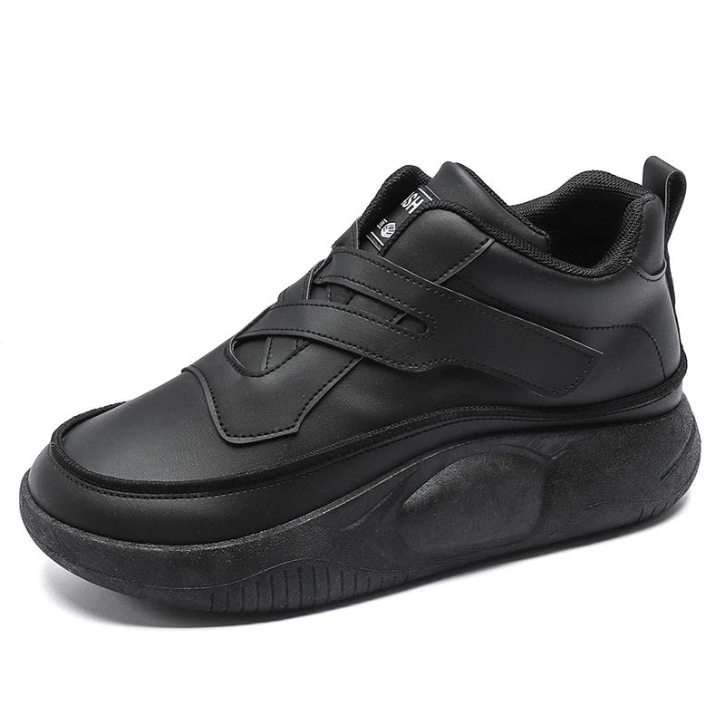 PU Leather Tied Women Sneakers Size 36 Oxford Heels 33 Shoes White Sneakers Platform Sport High End Pas Cher Tenisky