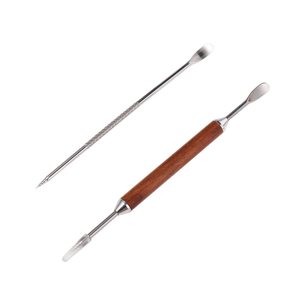 with Box Coffee Art Needles with Wood Handle Espresso Accessory Durable Coffee Latte Art Pen  Latte