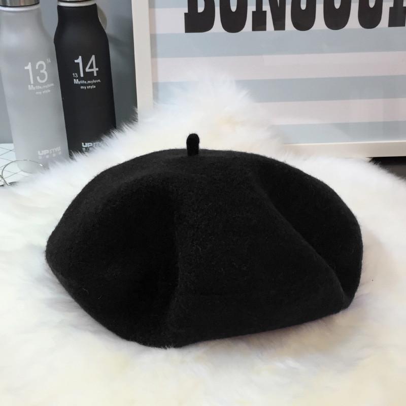 Warm Wool Soft Beret For Women Autumn Winter Fashion Trendy Hat Beret