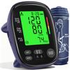 Arm Blood Pressure Monitor for Home Use, Automatic BP Machine with 3-Color Night Backlight, 2?120 Memory & Irregular Heartbeat Detector,