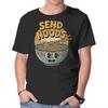 Unisex Crew Neck T-Shirt Send Noods Retro Graphic Short Sleeve Casual Tee