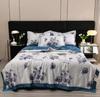 2024 Washed Silk Tencel Printed Summer Quilt and Summer Cool Quilt Core,Summer Coolness Ice Cold Air Condition Thin Blanket