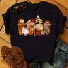 Princess Stitch Mouse Print Trendy Casual Unisexs Dessert Design Graphic Tshirt Round Street Style Tshirt