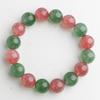 Eigado Strawberry Green Quartz 16 Inner Natural Power Good Luck & Bracelet, Beads, 13mm, Diameter Approx. 17cm, Stone, Stone, Charm,