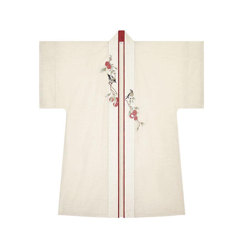Chinese Song Dynasty Style Hanfu Embroidery Three-piece Set For Women