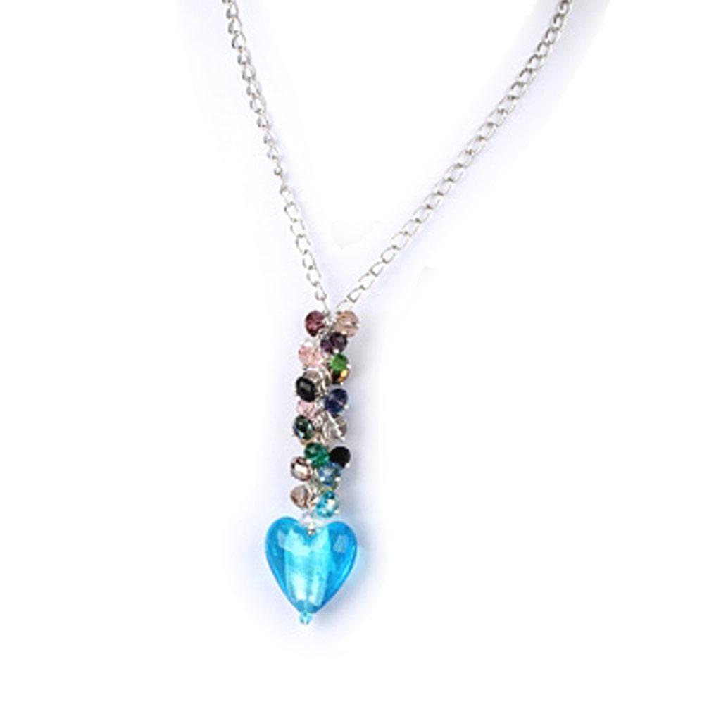 Les Trésors De Lily [K1166] - Multicolored Turquoise 'Mineralia' Necklace