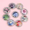 Oil Painting Style Crystal Portable Folding Table Hanger Table Bag Hook Desk Hooks Purse Holder