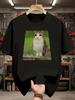 Cat Meme T-Shirt with a Meowing Expression