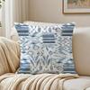 Retrogeometric Antique-Style Jacquard Fabric Pillow Case Plush Sofa Cushion Covers Organic Breathable Invisible Zipper