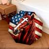 1 PC Automatic Folding Umbrella - Flag Horse Pattern, Portable & Foldable Design with 8 Ribs, Christmas Birthday Gifts
