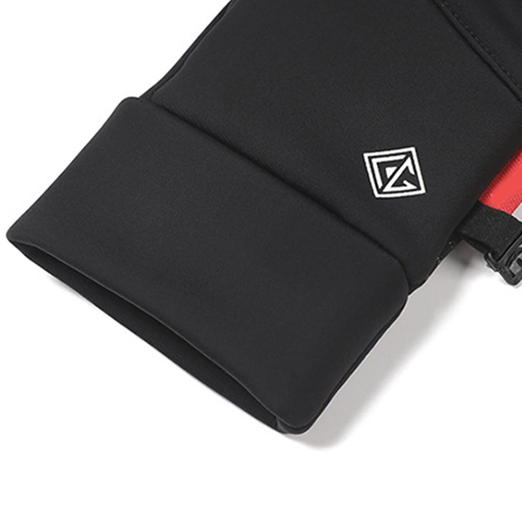 Lyžařské rukavice Zimní fleecové rukavice Zesílené sněhové rukavice Větruodolné Coldproof Dotykové obrazovky Sportovní Termální rukavice na lyžování