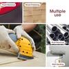 DE Warehouse 24H Shipping Free Delivery 25pcs 93mm 40-400 Grit Triangle Sanding Pads Mouse Sander Pads Durable Dust-Free 6-Holes